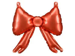 Balony foliowe do girland Kokardy, 25,5 x 25 cm, czerwone 5 szt.