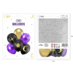 Balony gumowe Andrzejki Wróżki Magia 6 szt.