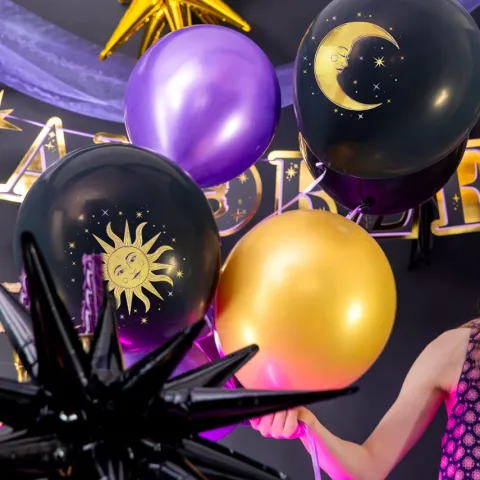 Balony gumowe Andrzejki Wróżki Magia 6 szt.