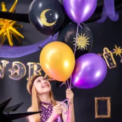 Balony gumowe Andrzejki Wróżki Magia 6 szt.