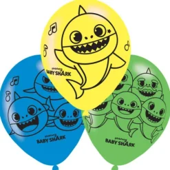 Balony gumowe BABY SHARK 11" 6 szt.