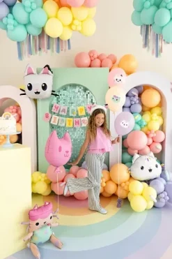 Balony gumowe Koci Domek Gabi zestaw 6 szt.