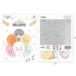 Balony gumowe Kotki 12 cali 6 szt.