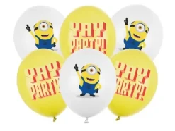 Balony gumowe Minionki 30 cm 6 szt.