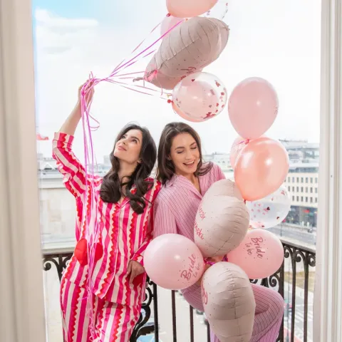 Balony gumowe Wieczór Panieński Rose Gold 12 cali 6 szt.