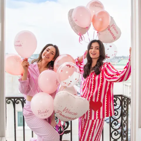 Balony gumowe Wieczór Panieński Rose Gold 12 cali 6 szt.