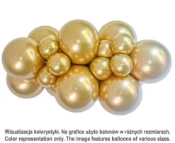 Balony lateksowe TUFTEX 5 cali kolor Golden 50 szt.