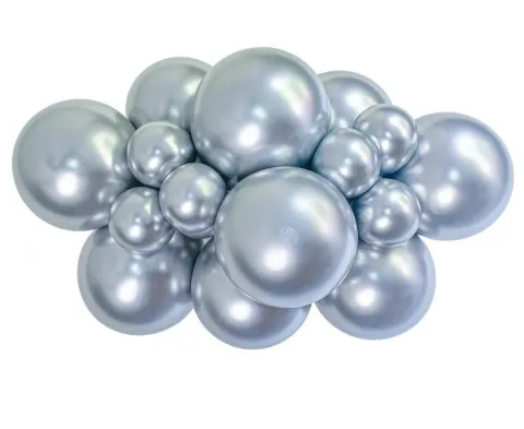 Balony lateksowe TUFTEX 5 cali kolor Silvery 50 szt.
