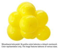Balony lateksowe TUFTEX 11 cali kolor Yellow 100 szt.