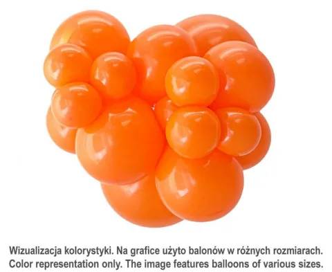 Balony lateksowe TUFTEX 11 cali kolor Orange 100 szt.