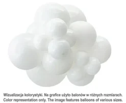 Balony lateksowe TUFTEX 11 cali kolor White 100 szt.