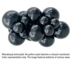 Balony lateksowe TUFTEX 11 cali kolor Black 100 szt.