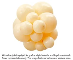 Balony lateksowe TUFTEX 5 cali kolor Blush 50 szt.