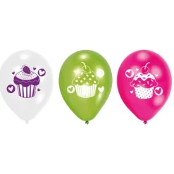 Balony nadruk Babeczki 9 cali 6 szt