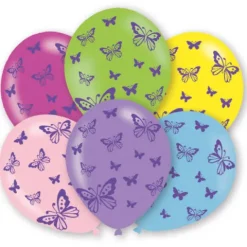 Balony nadruk Motylki 11 cali 6 szt