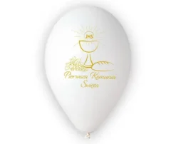 Balony Pierwsza Komunia Święta (kielich) 13 cali 5 szt.