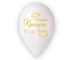 Balony Pierwsza Komunia Święta (biblia) 13 cali 5 szt.