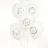 Balony Pierwsza Komunia Święta nadruk kwiaty 6 szt.