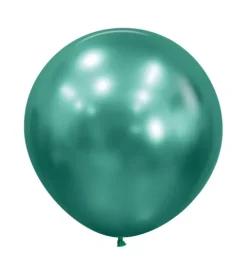 Balony Sempertex Chrome Shiny Reflex Aurora Green 24 cali 3 szt.