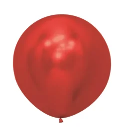 Balony Sempertex Chrome Shiny Reflex Red 24 cale 3 szt.