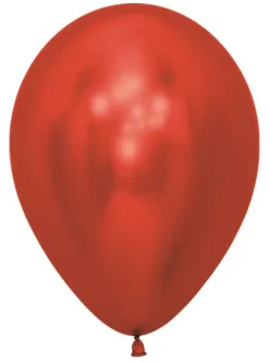 Balony Sempertex Chrome Shiny Reflex Red 5 cali 50 szt.