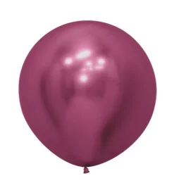 Balony Sempertex Chrome Shiny Reflex Fuchsia 24 cale 3 szt.