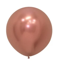 Balony Sempertex Chrome Shiny Reflex Rose Gold 24 cale 3 szt.