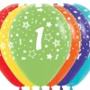 Balony Sempertex Cyfry 12'' 12 szt Mix kolorów