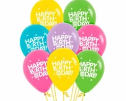 Balony Sempertex Happy Birthday Babeczki 12'' 12 szt Mix kolorów