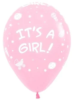 Balony Sempertex It's a Girl 12'' Pastel 12 szt