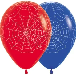 Balony Sempertex Pajęczyna Spiderman 12'' 12 szt Mix