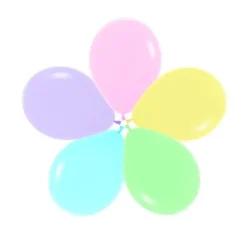 Balony Sempertex Pastel 9'' 100 szt Mix kolorów