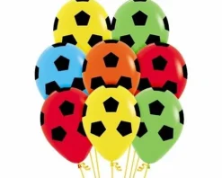 Balony Sempertex Piłka nożna 12'' 12 szt Mix kolorów