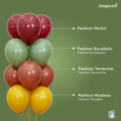 Balony Sempertex Solid 12 cali 50 szt. Merlot