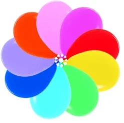 Balony Sempertex Solid 5'' 50 szt Mix kolorów