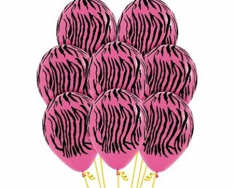 Balony Sempertex Zebra 12'' 12 szt