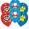 Balony Super Mario Bros 27,5 cm/11" 6 sztuk