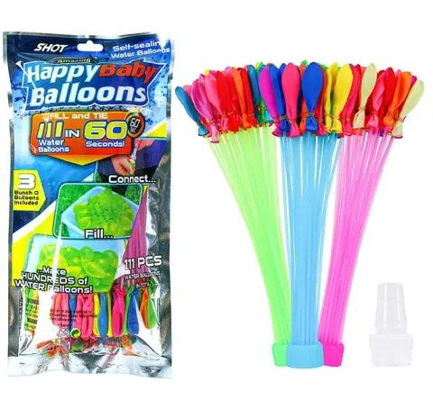 Balony Wodne Bomby 111 szt + nasadka z gwintem