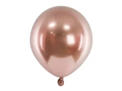 Balony złoty róż Chrome Shiny - Glossy balloons 5 cali 50 szt.