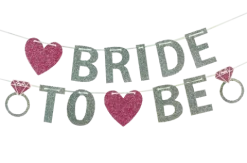 Baner "BRIDE TO BE" panieński