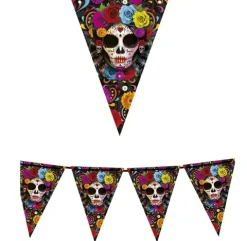 Baner Halloweenowy Meksykańska Czaszka Catrina 3m