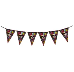 Baner Halloweenowy Meksykańska Czaszka Catrina 3m