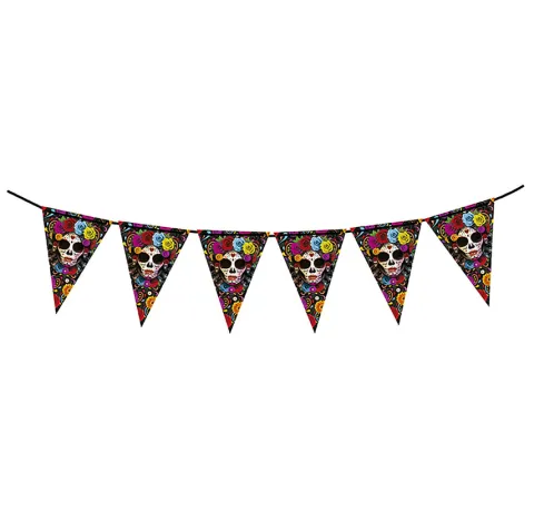 Baner Halloweenowy Meksykańska Czaszka Catrina 3m