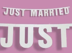 Baner "Just Married"