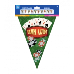 Baner dekoracyjny, girlanda Casino, 10 metrów
