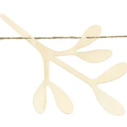 Baner Girlanda drewniana świąteczna JEMIOŁA ostrokrzew 127 cm