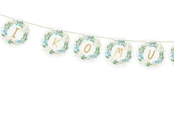 Baner girlanda I Komunia Święta kwiaty 200 cm