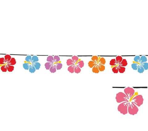 Baner Girlanda na lato KWIATY 300 cm