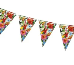 Baner Girlanda papierowa HAWAII hawajskie wzory kwiaty 300 cm