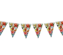 Baner Girlanda papierowa HAWAII hawajskie wzory kwiaty 300 cm